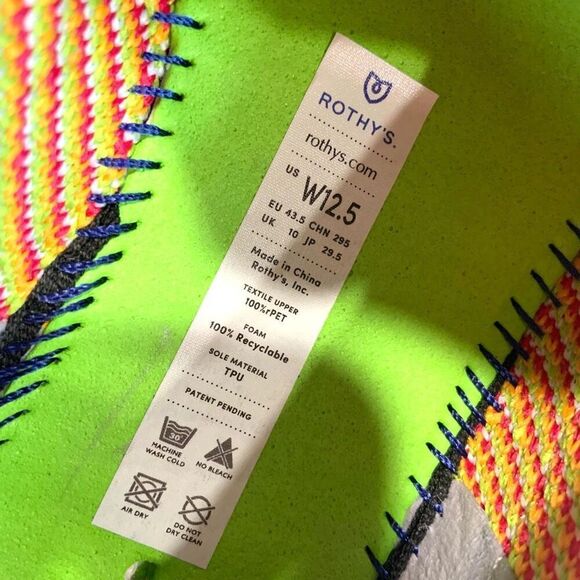 ROTHY’S Rainbow Pride Slip On Sneakers (Sz 43.5) - Picture 5 of 8